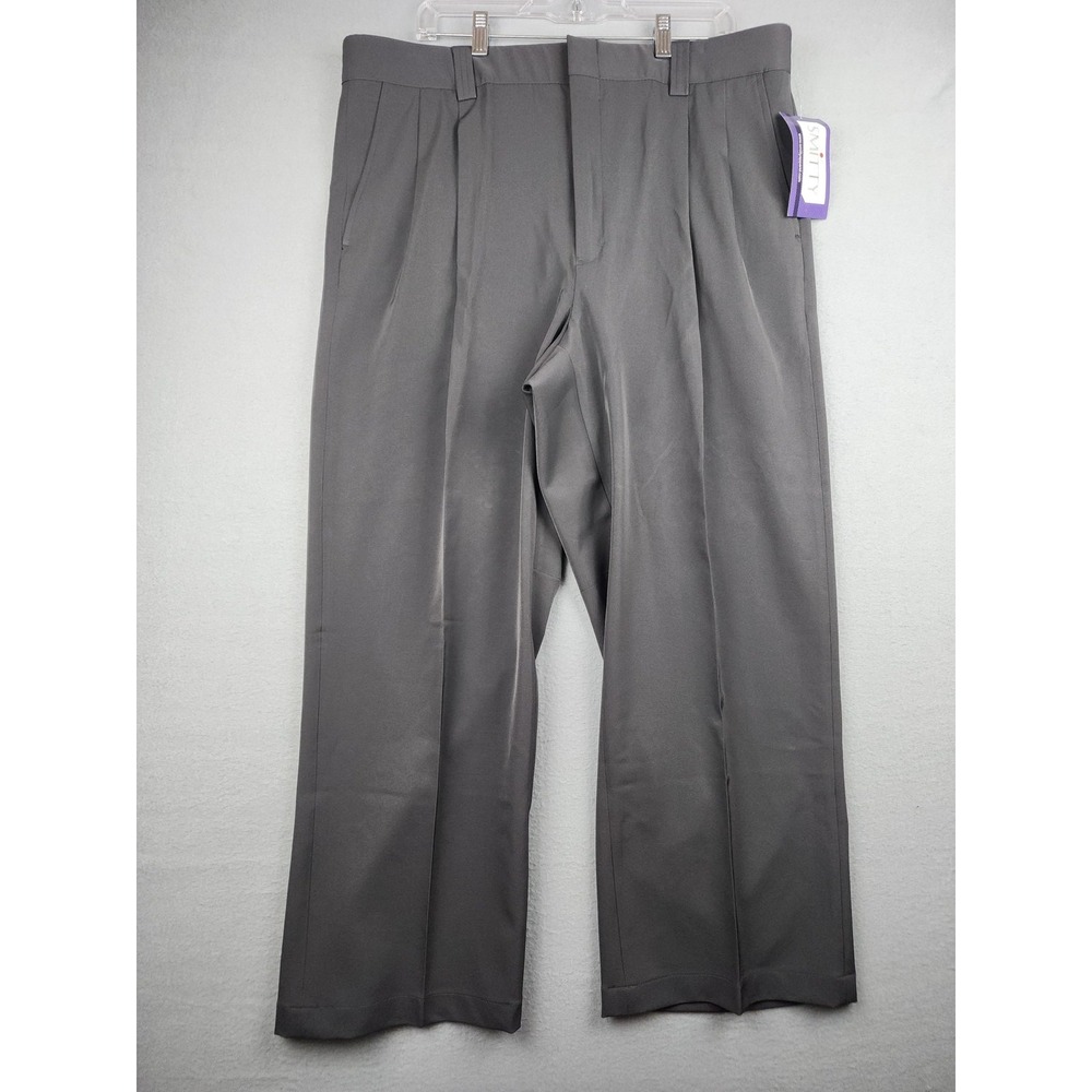 Smitty Pants Mens 38x29 Gray Polyester Stretch Pleated Baseball Umpire Referee